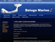 Tablet Screenshot of belugamarine.com
